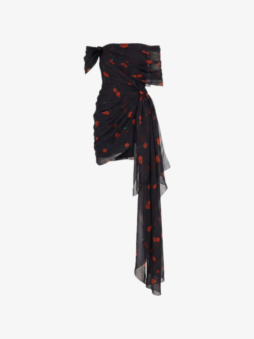 cherry-print mini dress - 1