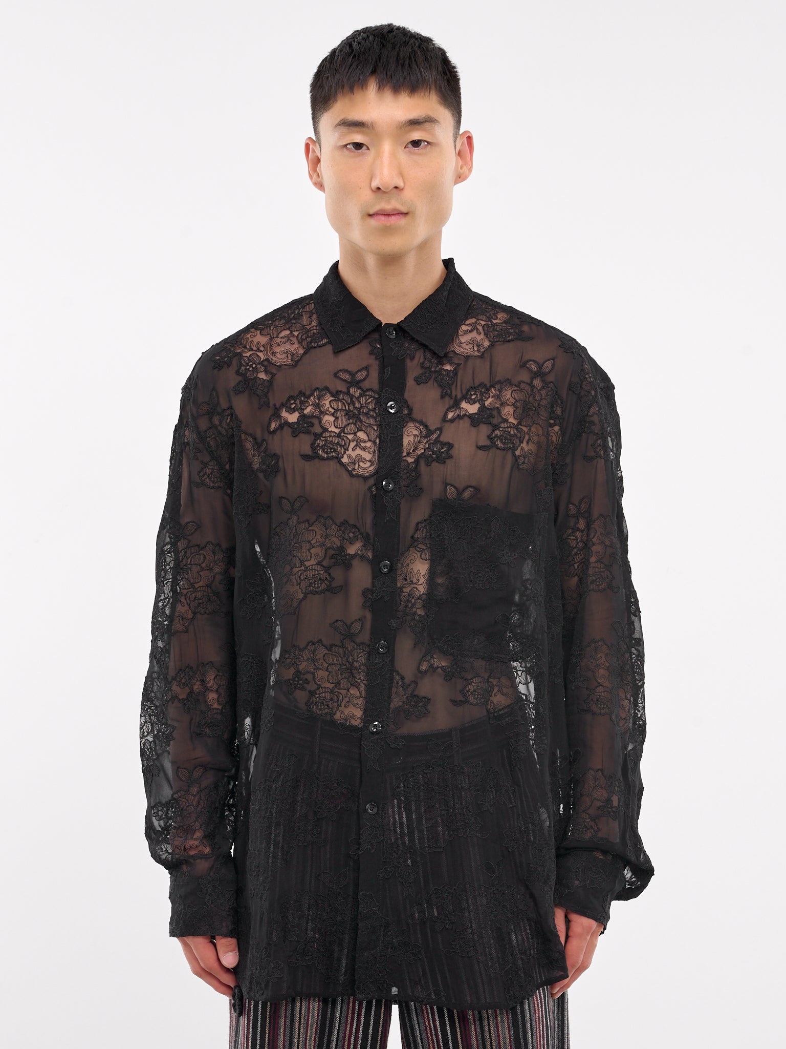 Oversized Sheer Shirt - 1