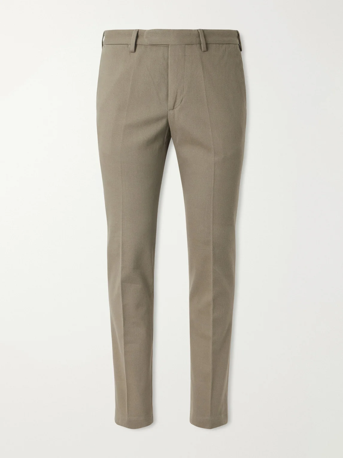 Straight-Leg Cotton-Twill Trousers - 1