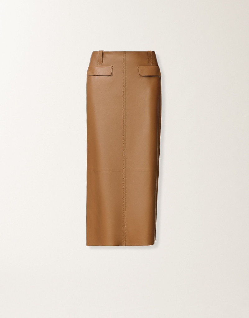 Nappa lissé pencil skirt 1