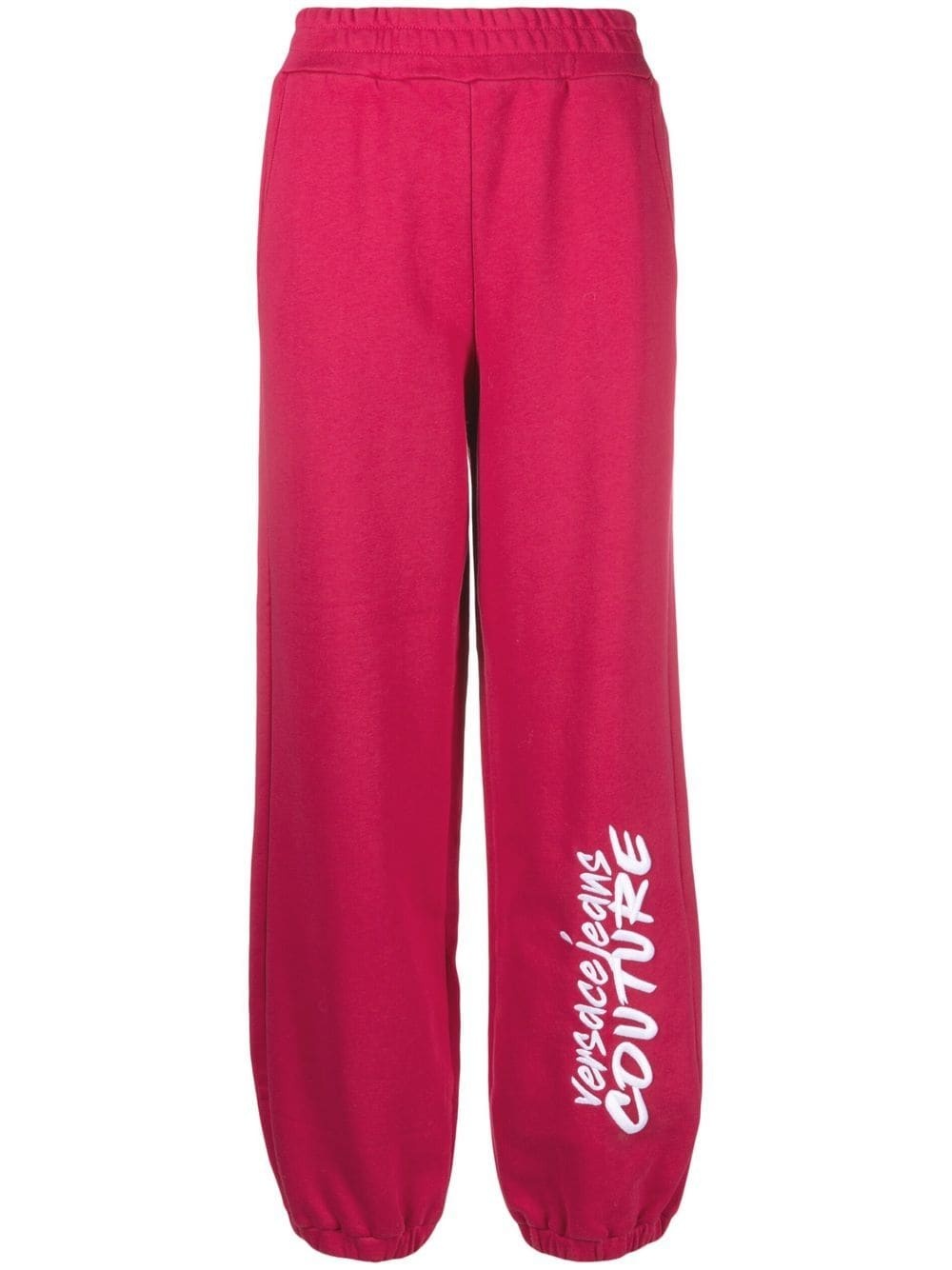 logo-print cotton track pants - 1