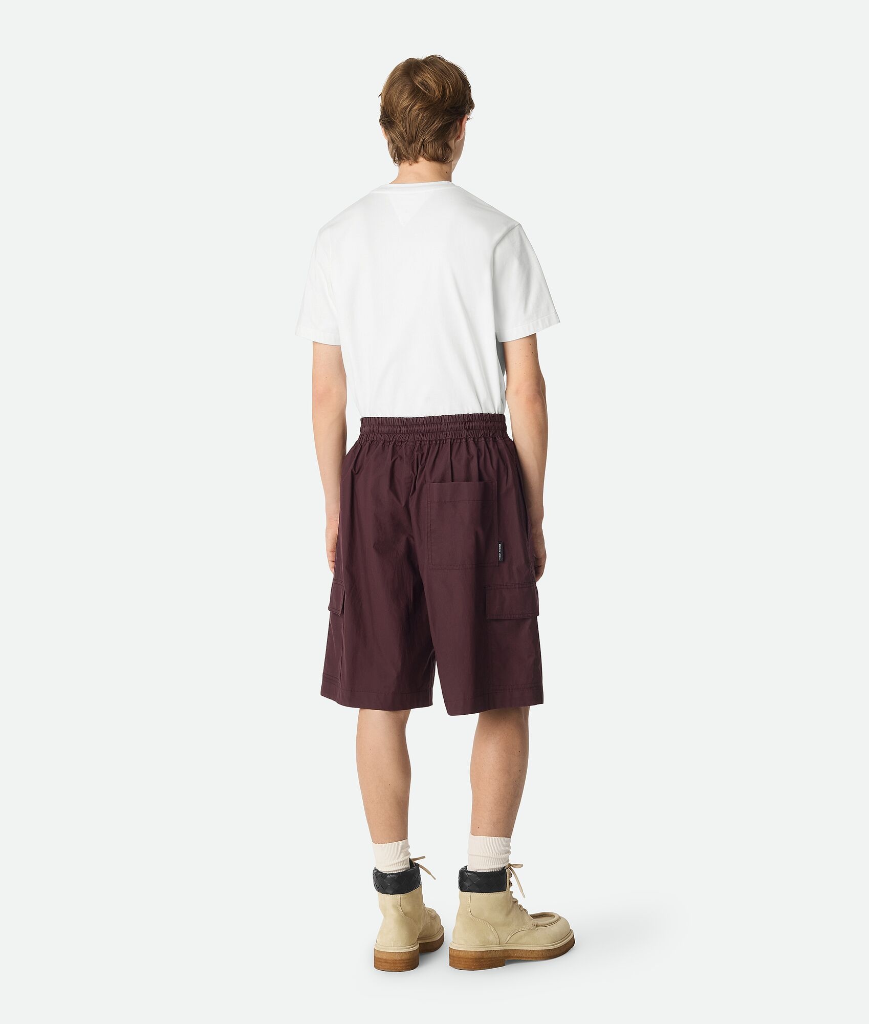 Resinated Cotton Cargo Shorts - 3