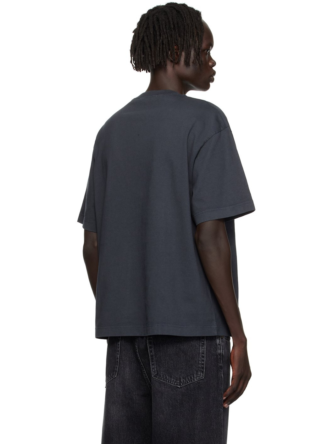 Black Stamp Logo Relaxed Fit T-shirt - 3