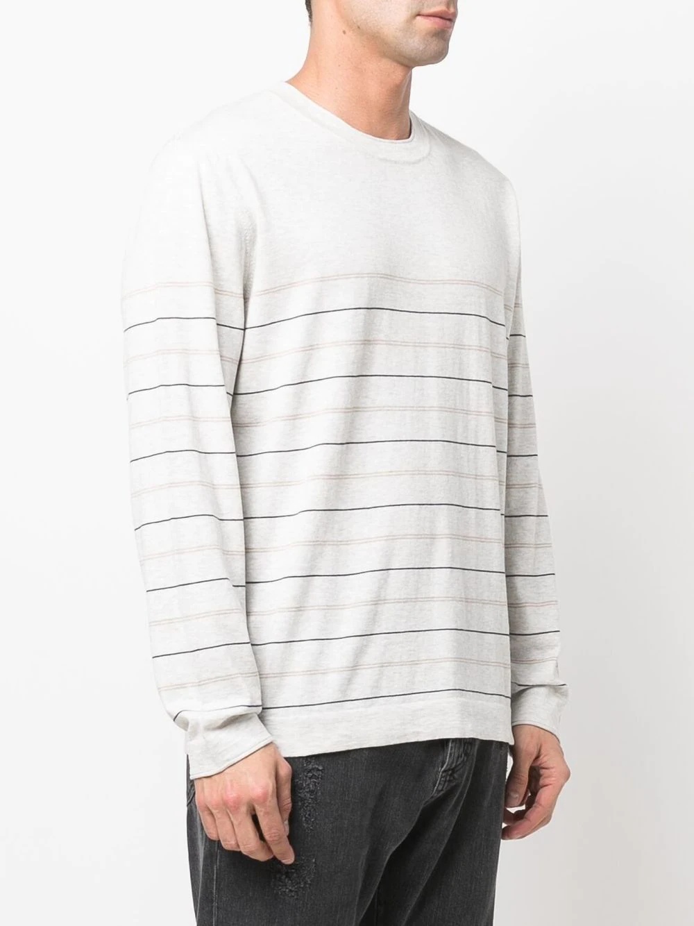 striped round-neck T-shirt - 3