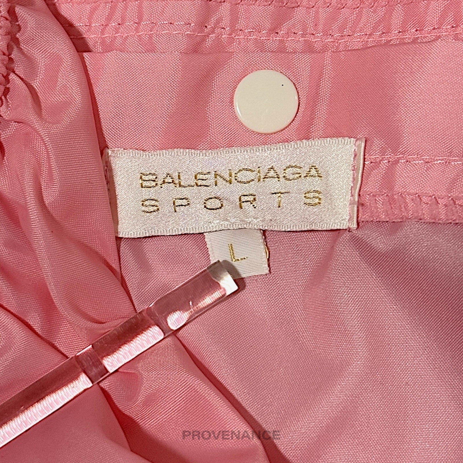 Balencigaa Sports Logo Nylon Tracksuit Set - Pink L - 15