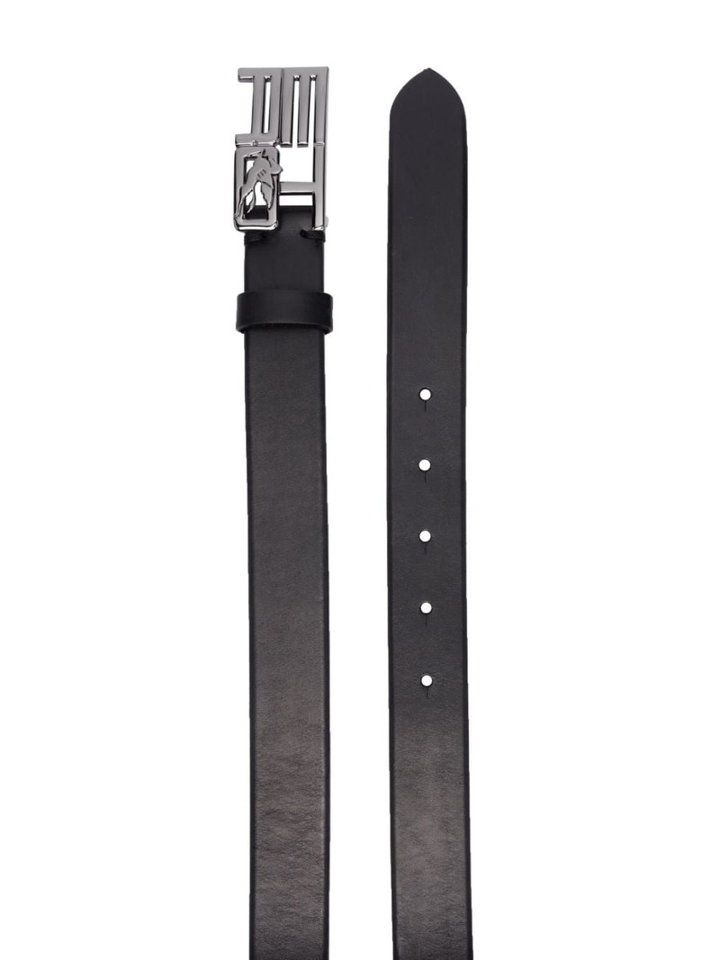 Etro logo-buckle leather belt outlook