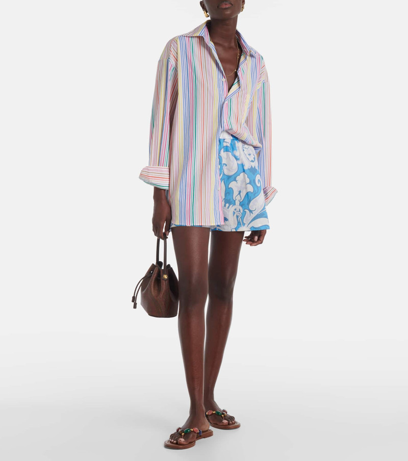 Etro Paisley cotton and silk shorts outlook