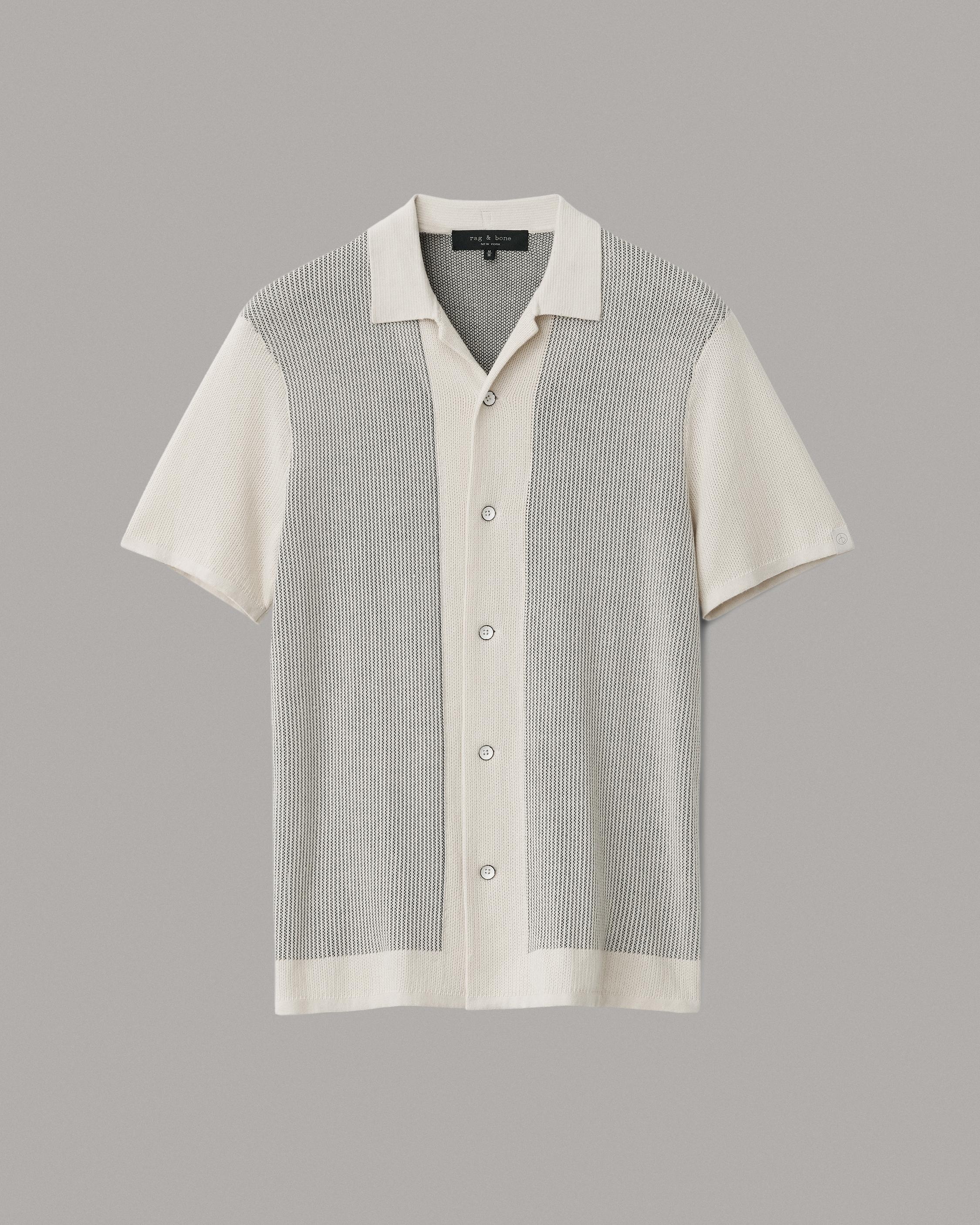 Harvey Cotton Knit Camp Shirt
Classic Fit Button Down - 2