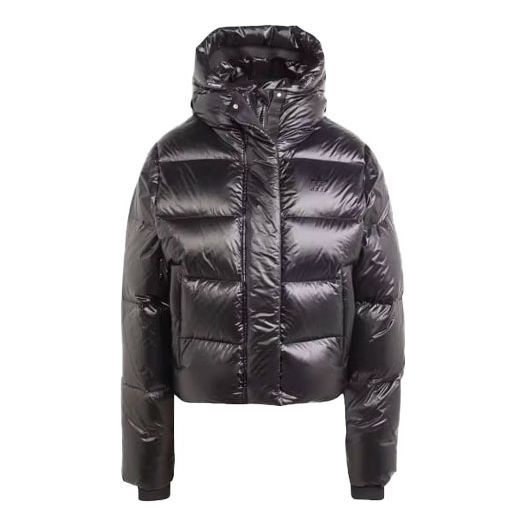 (WMNS) adidas Short Premium Puffer Jacket 'Black' IR7120 - 1