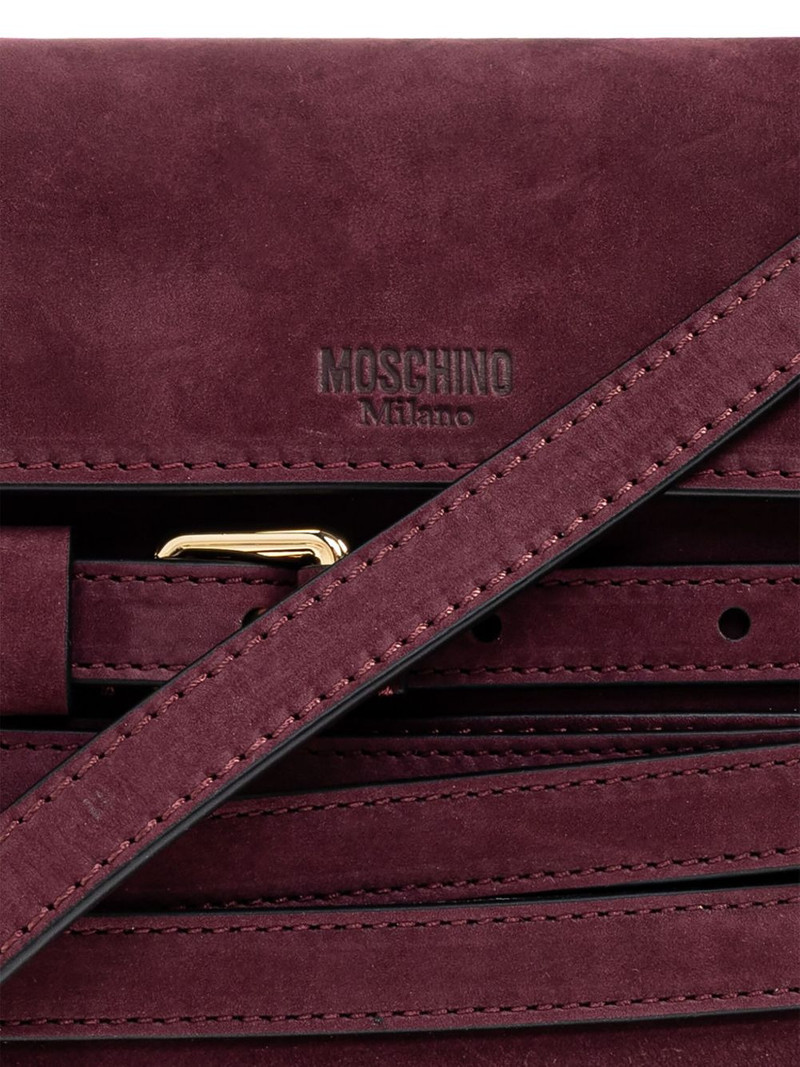 belted suede cross body bag 4
