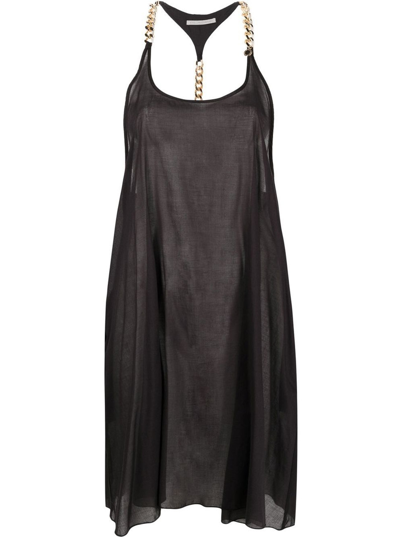scoop-neck knee-length dress 1