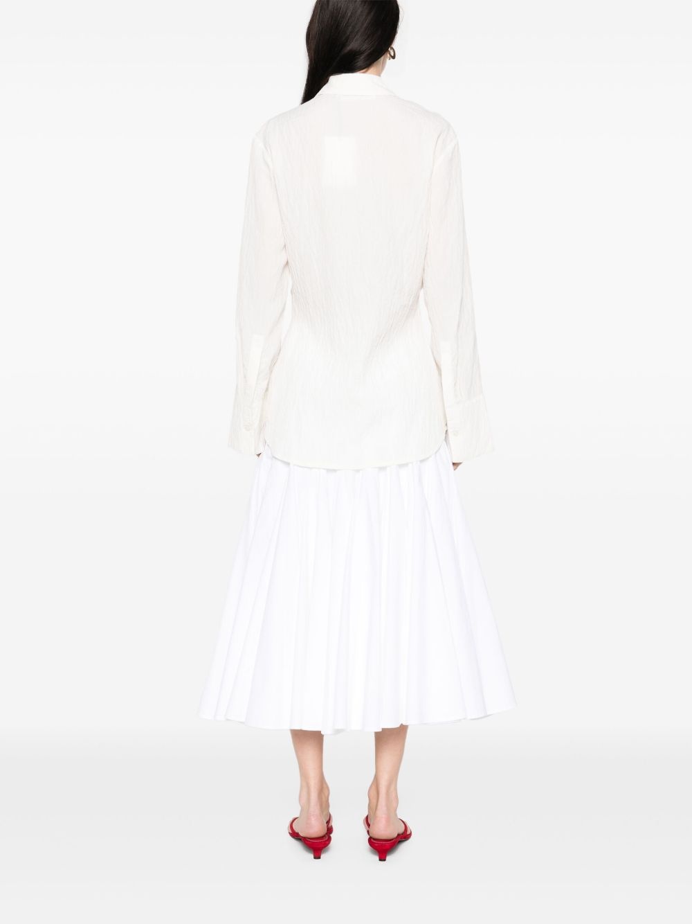 knotted hammered shirt - 4