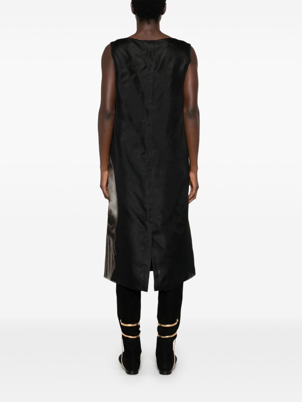 Roman statue-print midi dress - 4