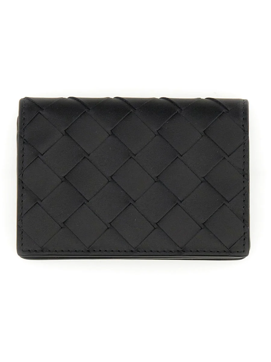 Bottega Veneta Men Porta Biglietti Da Visita Intrecciato - 1