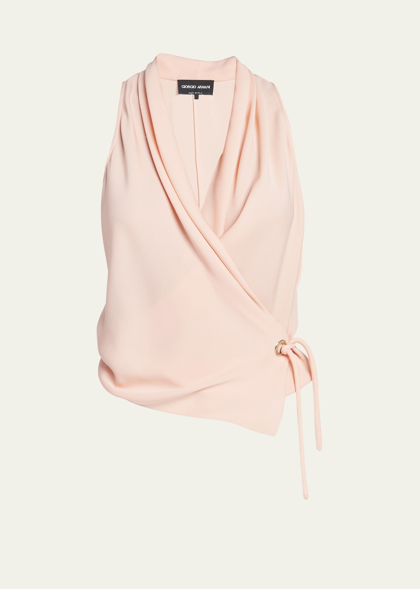Silk Wrap Blouse - 1