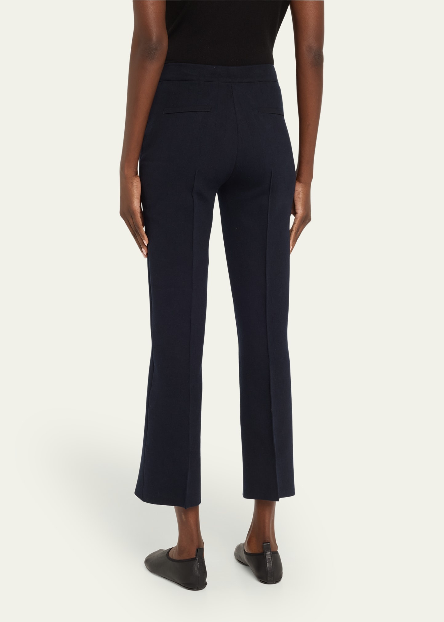 Cropped Kick Flare Pants - 3