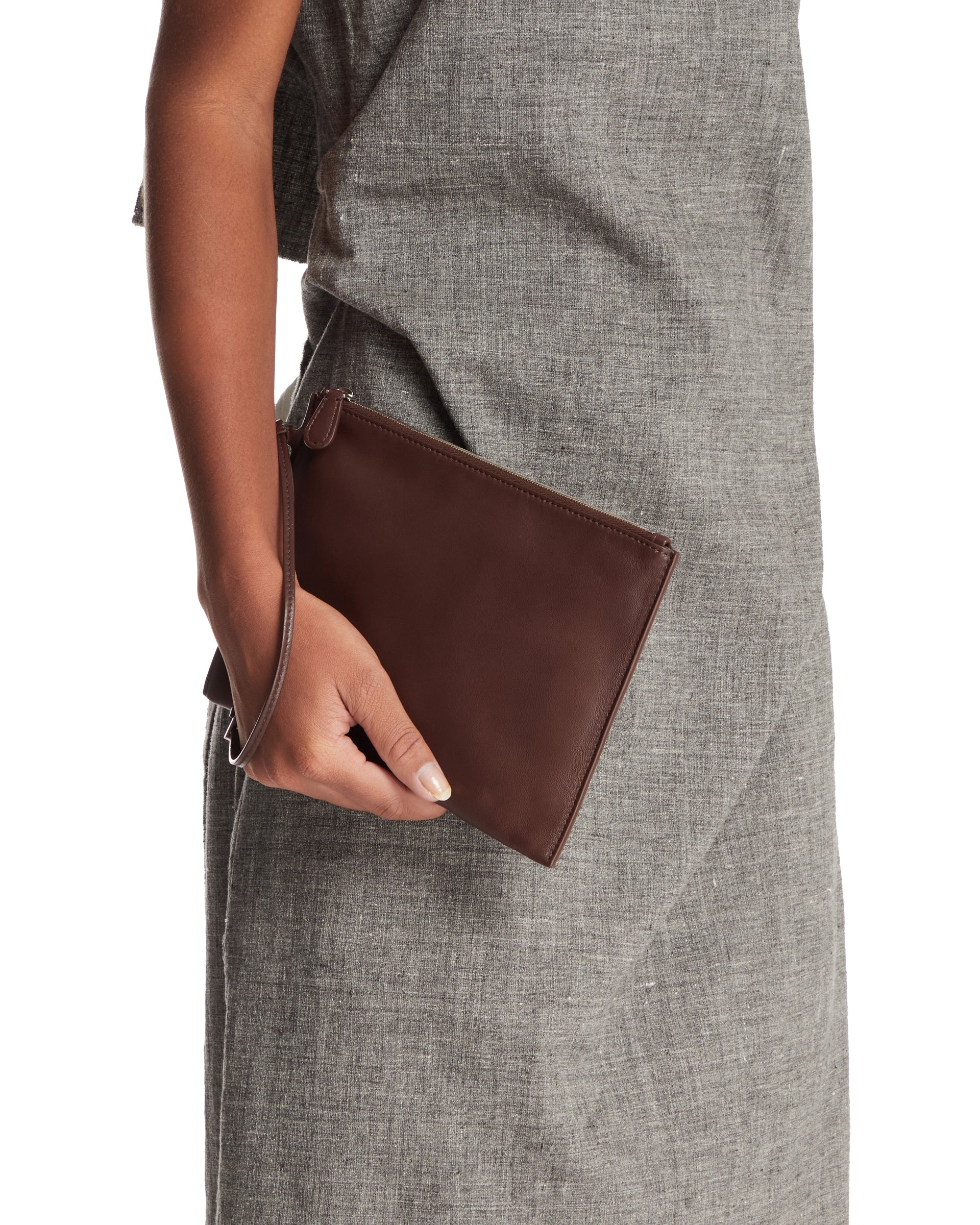Brown Wristlet Pouch - 4