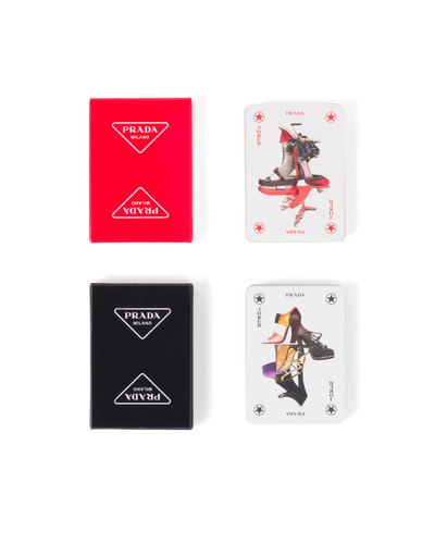 Prada Playing cards with leather case outlook