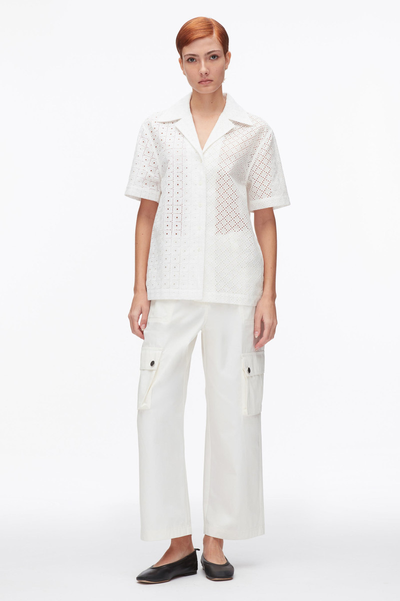 Broderie Anglaise Patchwork Camp Shirt 1