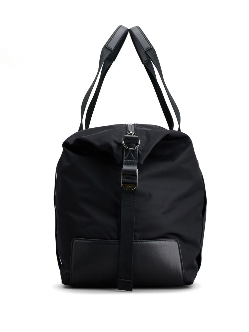 logo-debossed leather duffle bag - 3