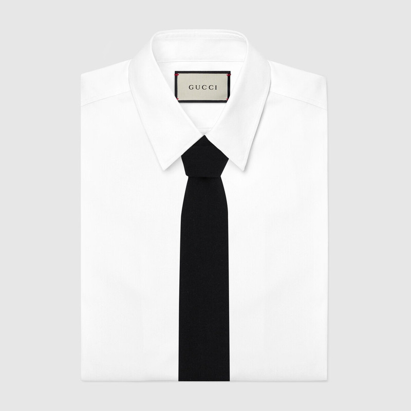 GUCCI Double G wool knit tie outlook