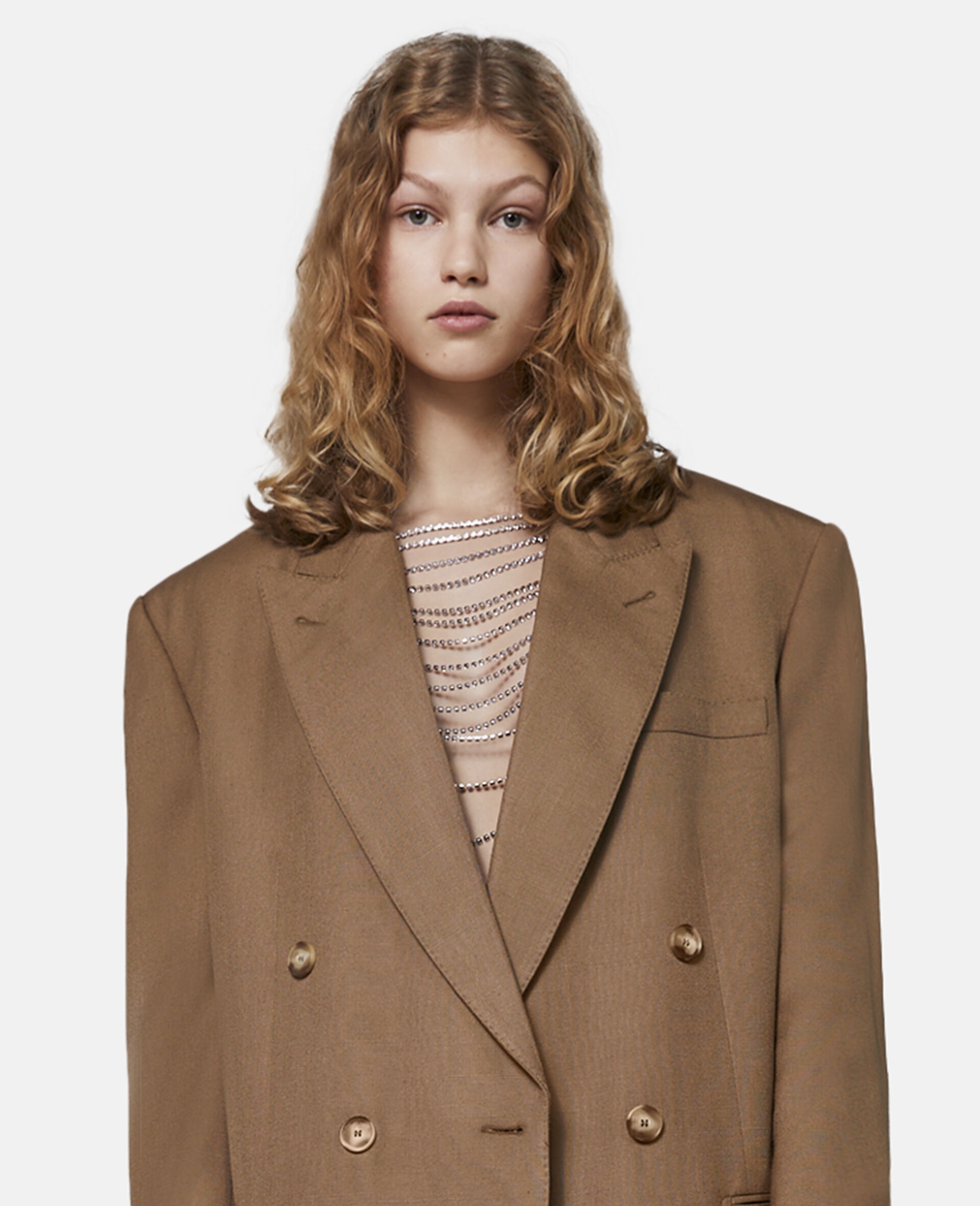 Oversized Double-Breasted Blazer - 4