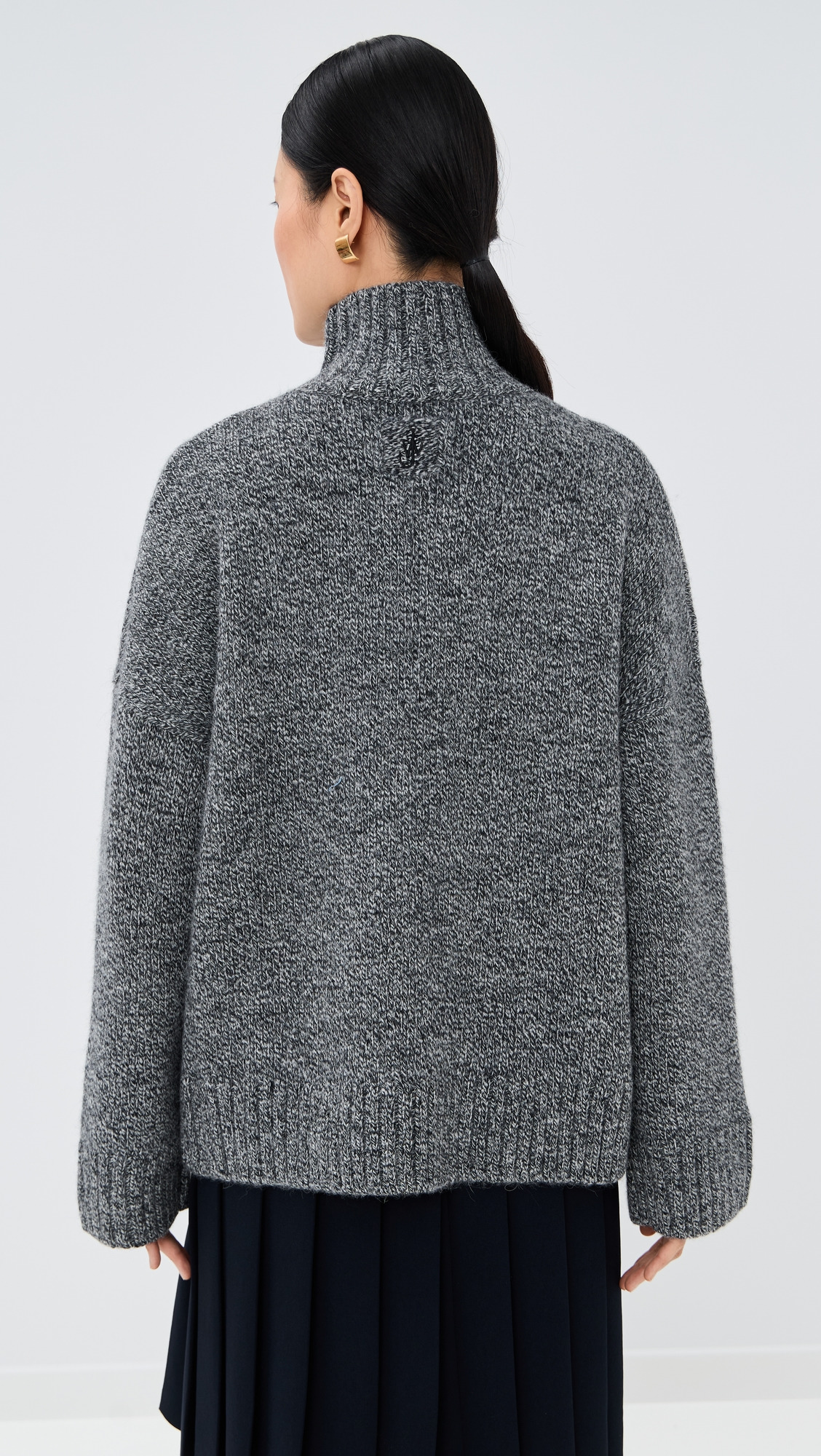Leather Patch Pocket Sweater - 2