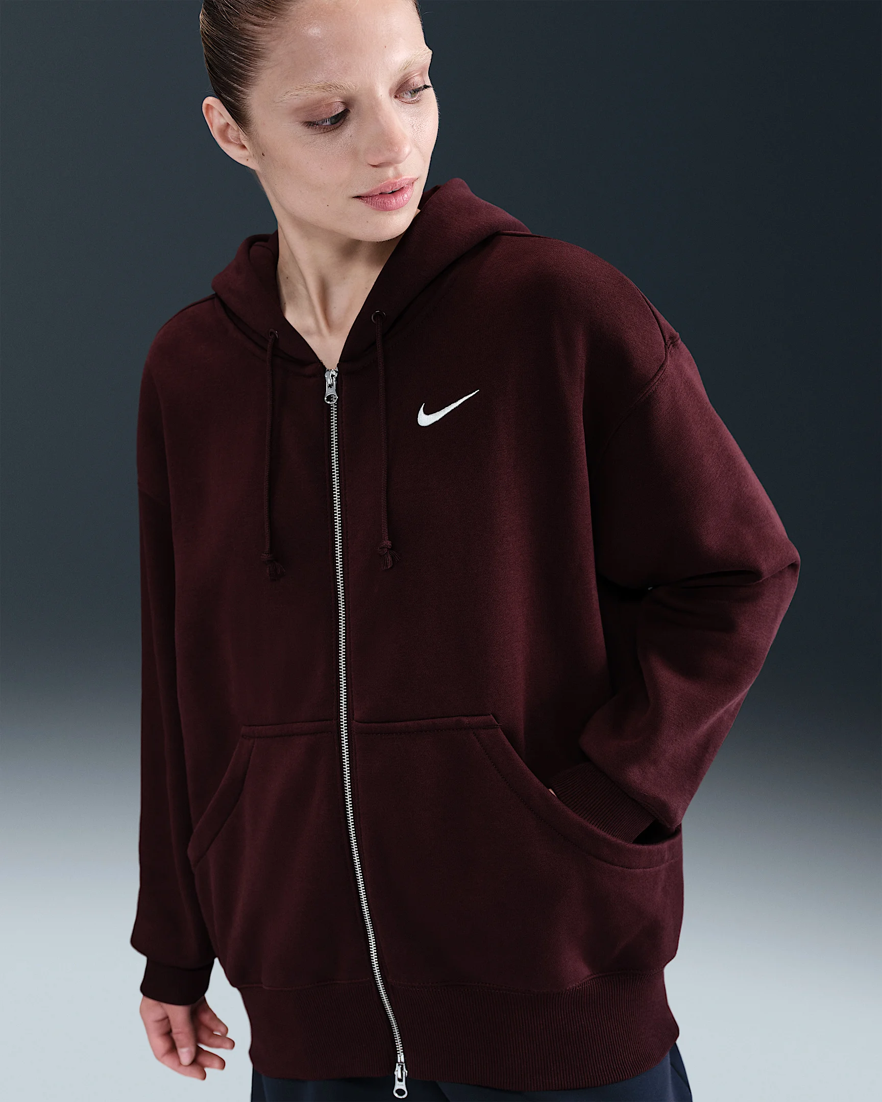 Nike Sportswear Phoenix Fleece Women's Oversized Full-Zip Hoodie - 1