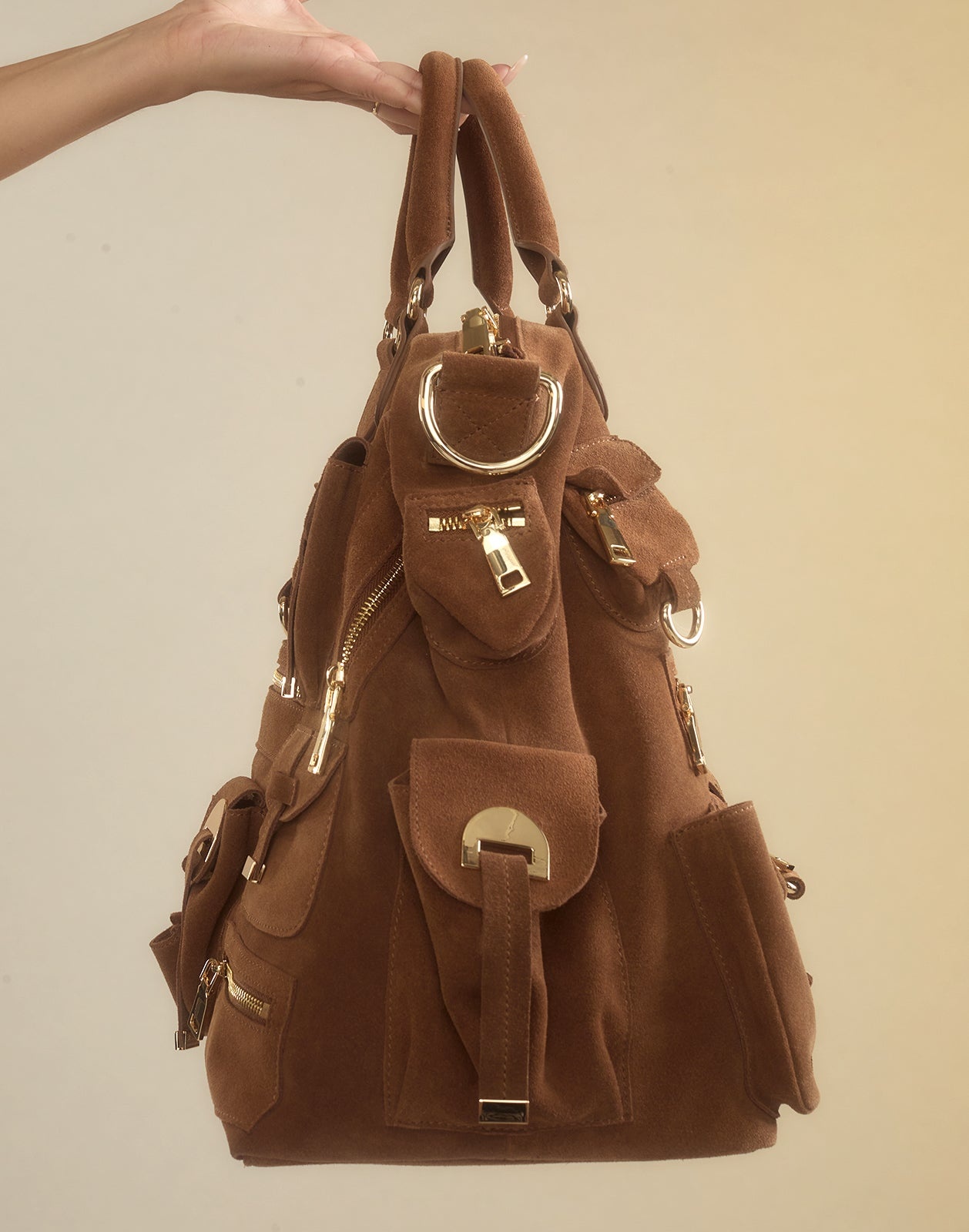 Leather Cargo Pocket Bag - 6