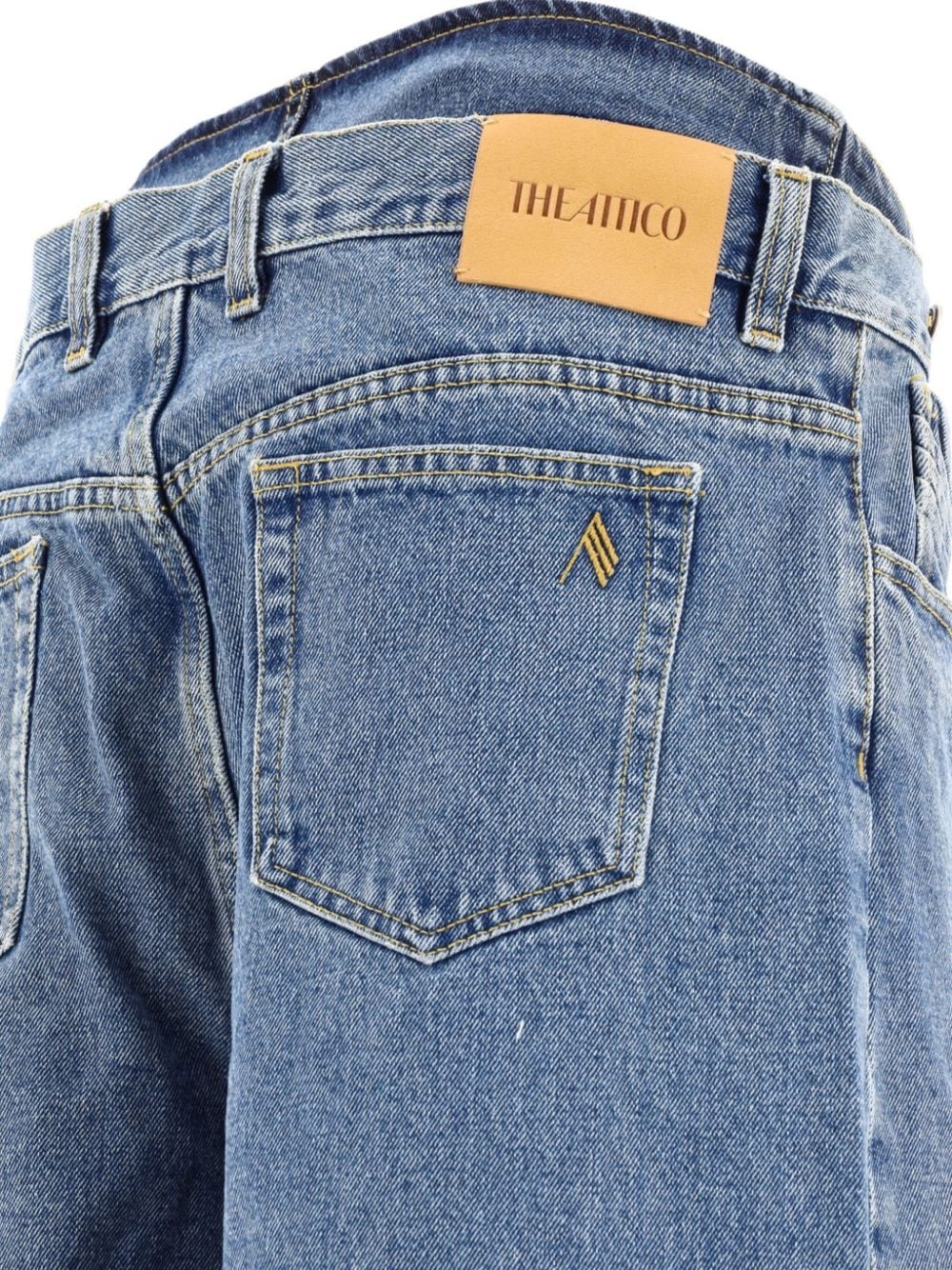 embroidered-logo straight-leg jeans - 4