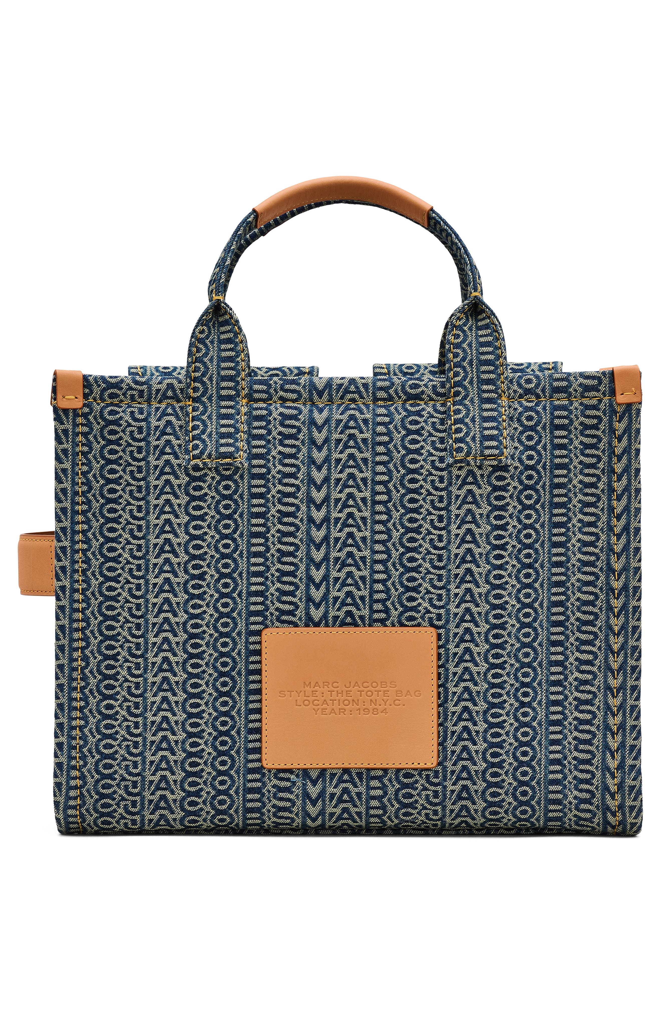 Marc Jacobs The Cargo Monogram Denim Medium Tote Bag in Sun Faded Denim at Nordstrom - 2
