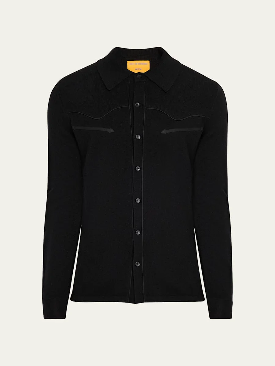Men's Cashmere Western Shirt - 1
