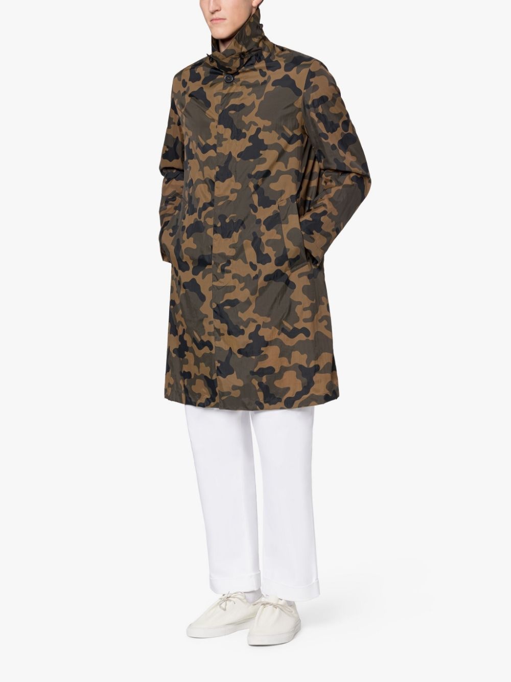 SHOWER CAMO PACKABLE NYLON COAT - 3