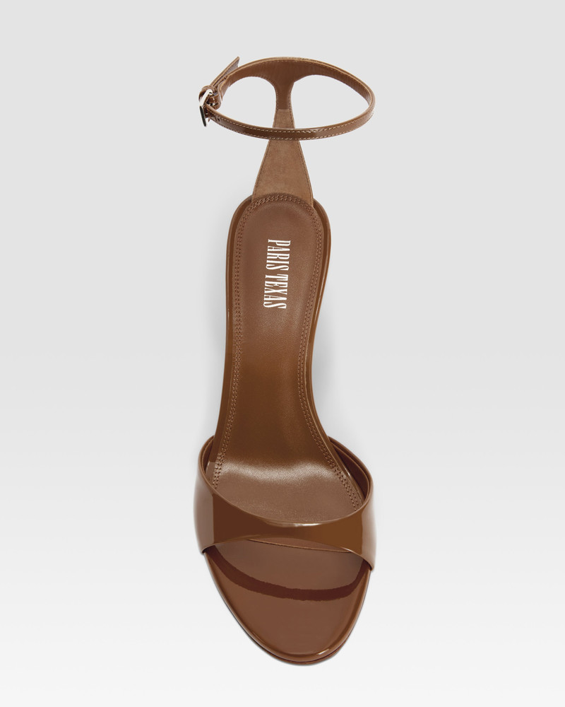 Patent leather sandal with ankle strap 5