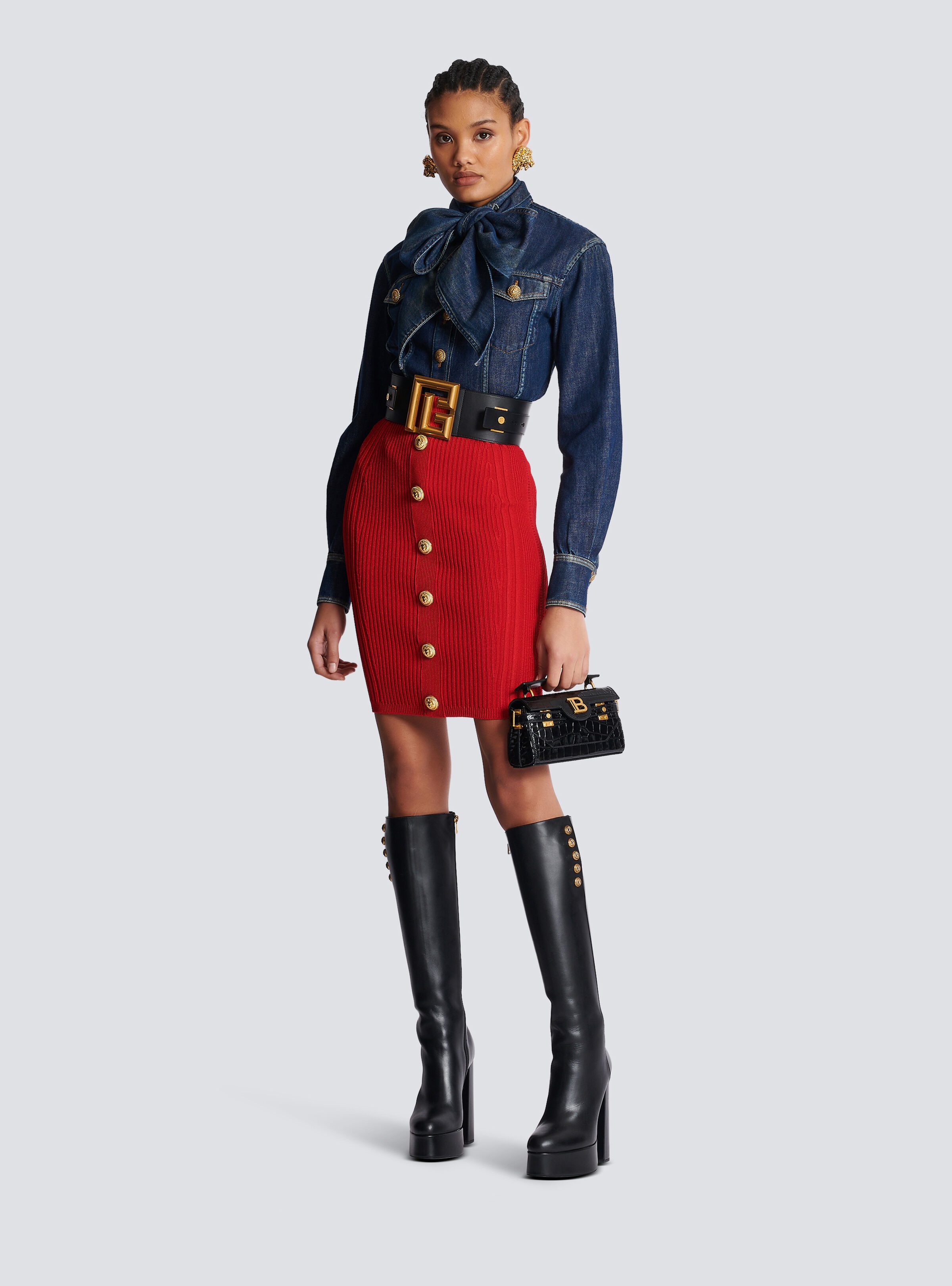 Knit pencil skirt - 2