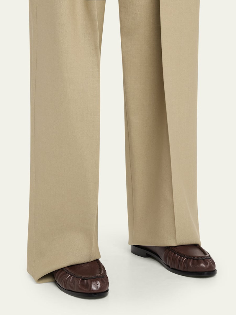 SAINT LAURENT Le Leather YSL Penny Loafers outlook