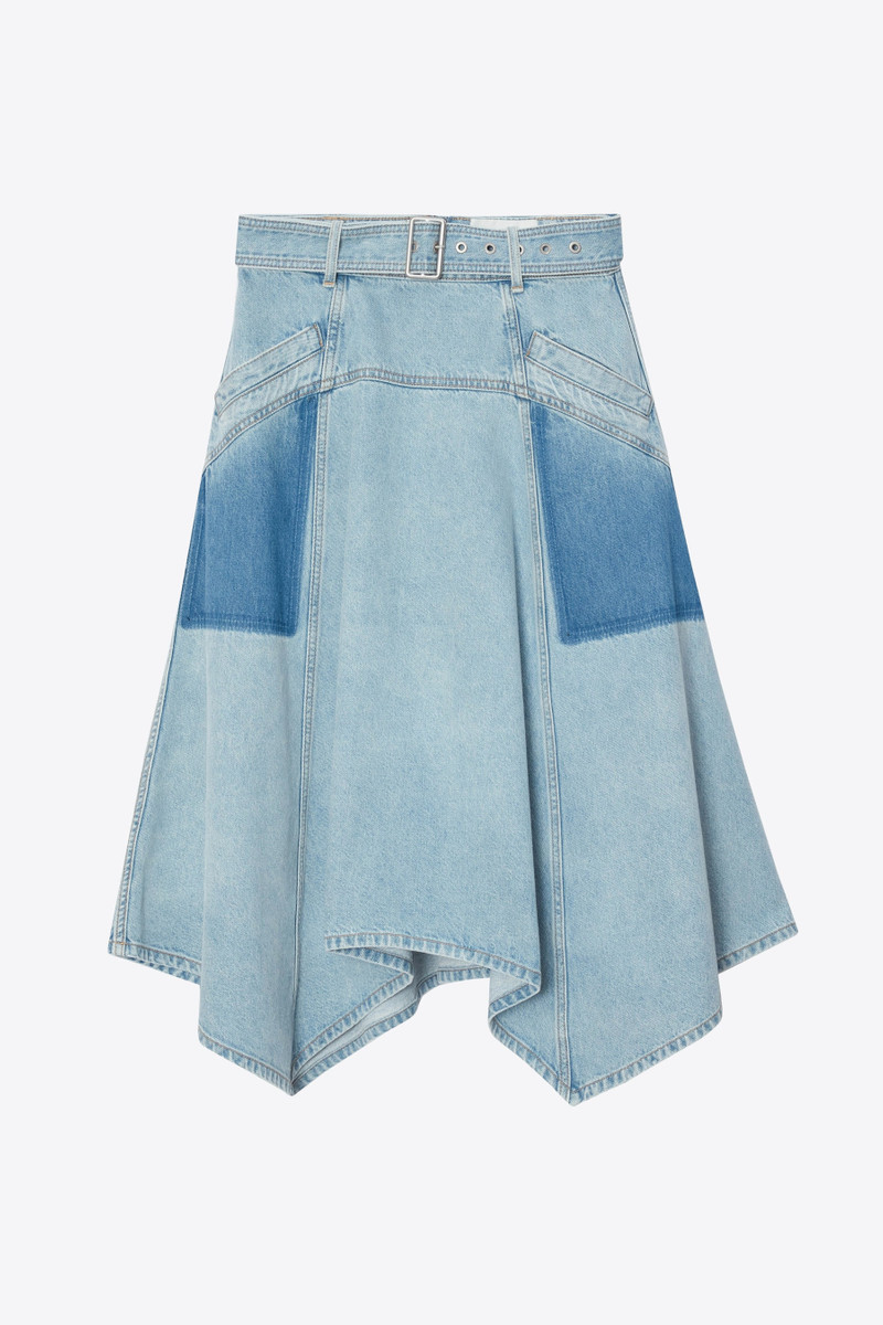 Ghost Patch Handkerchief Midi Skirt 8
