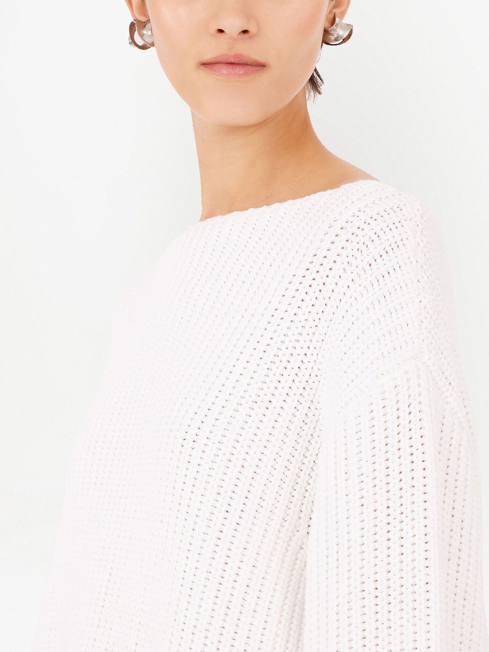 side-slit ribbed-knit jumper - 5