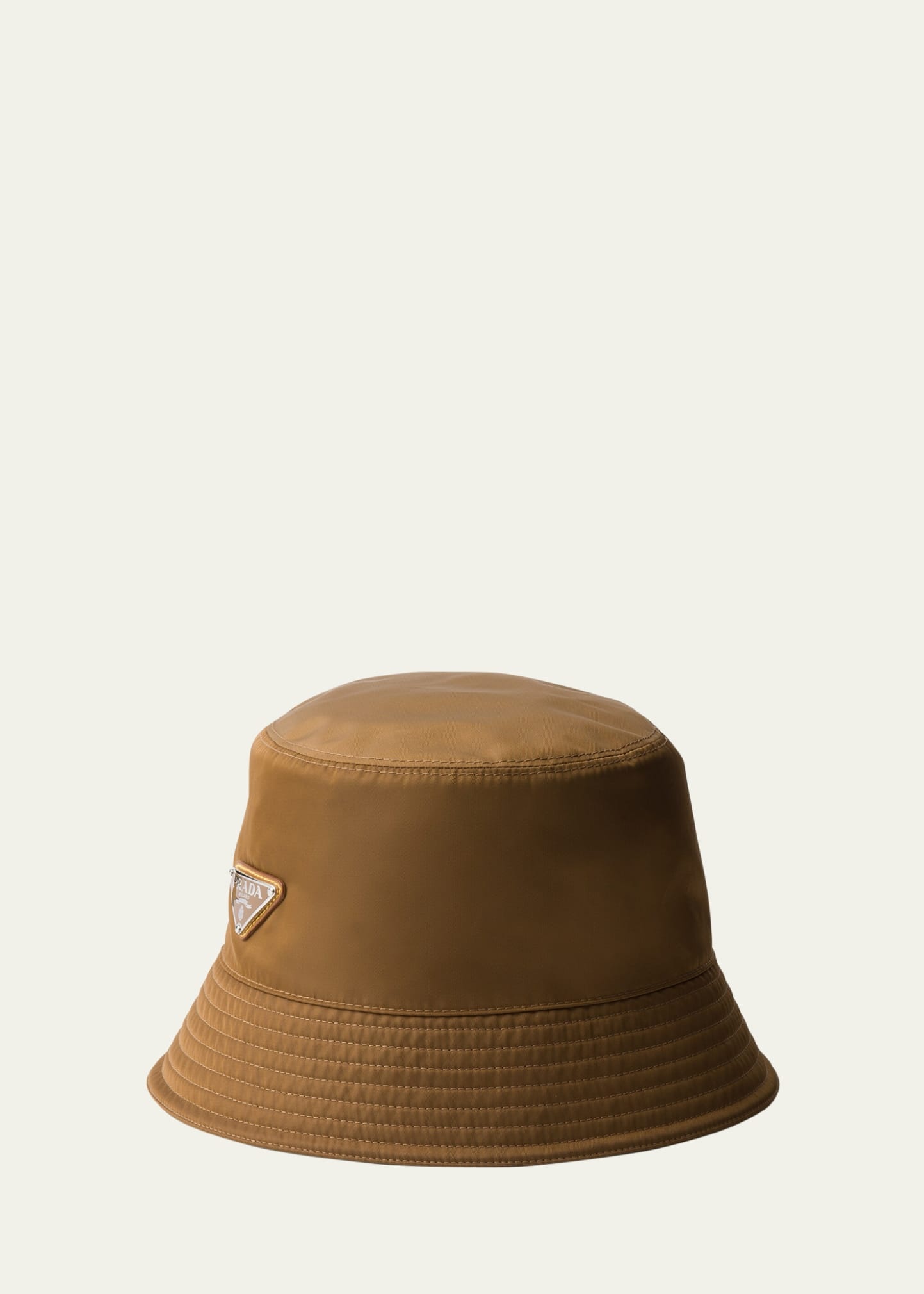 Prada Men's Nylon Triangle-Logo Bucket Hat bergdorfgoodman