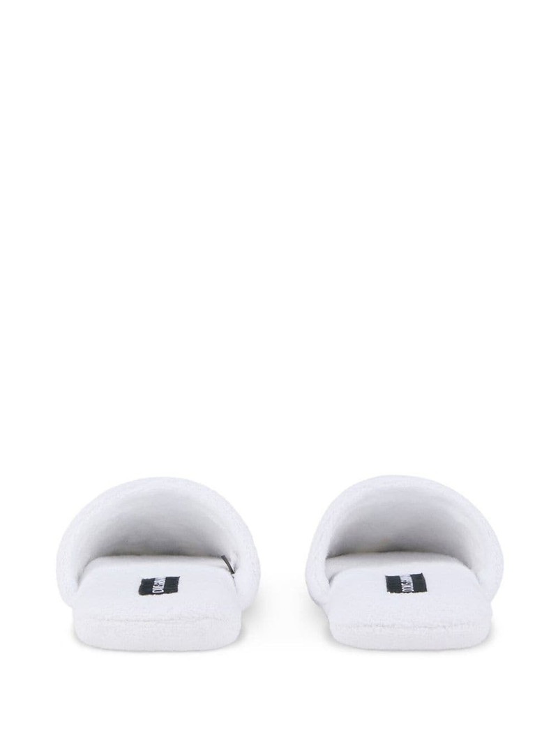 zebra-print terry slippers 3