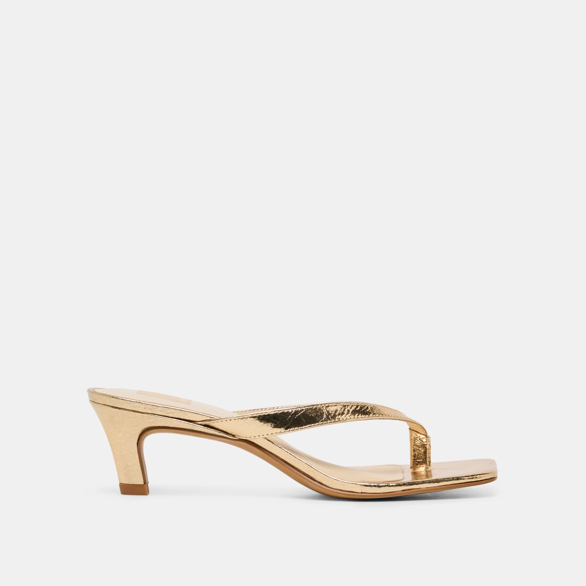 RAMIA HEELS GOLD DISTRESSED LEATHER - 1