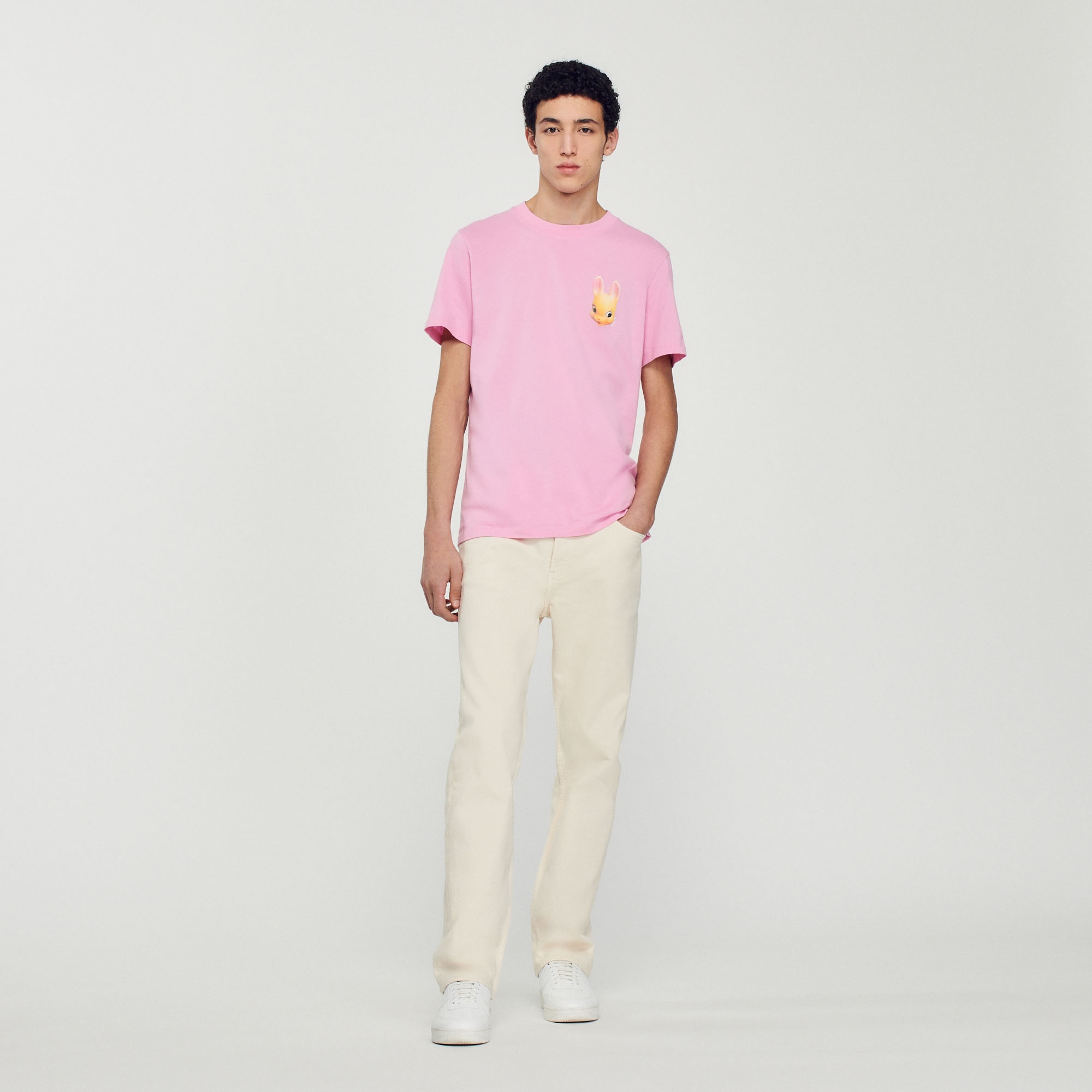 Rabbit print T-shirt - 2