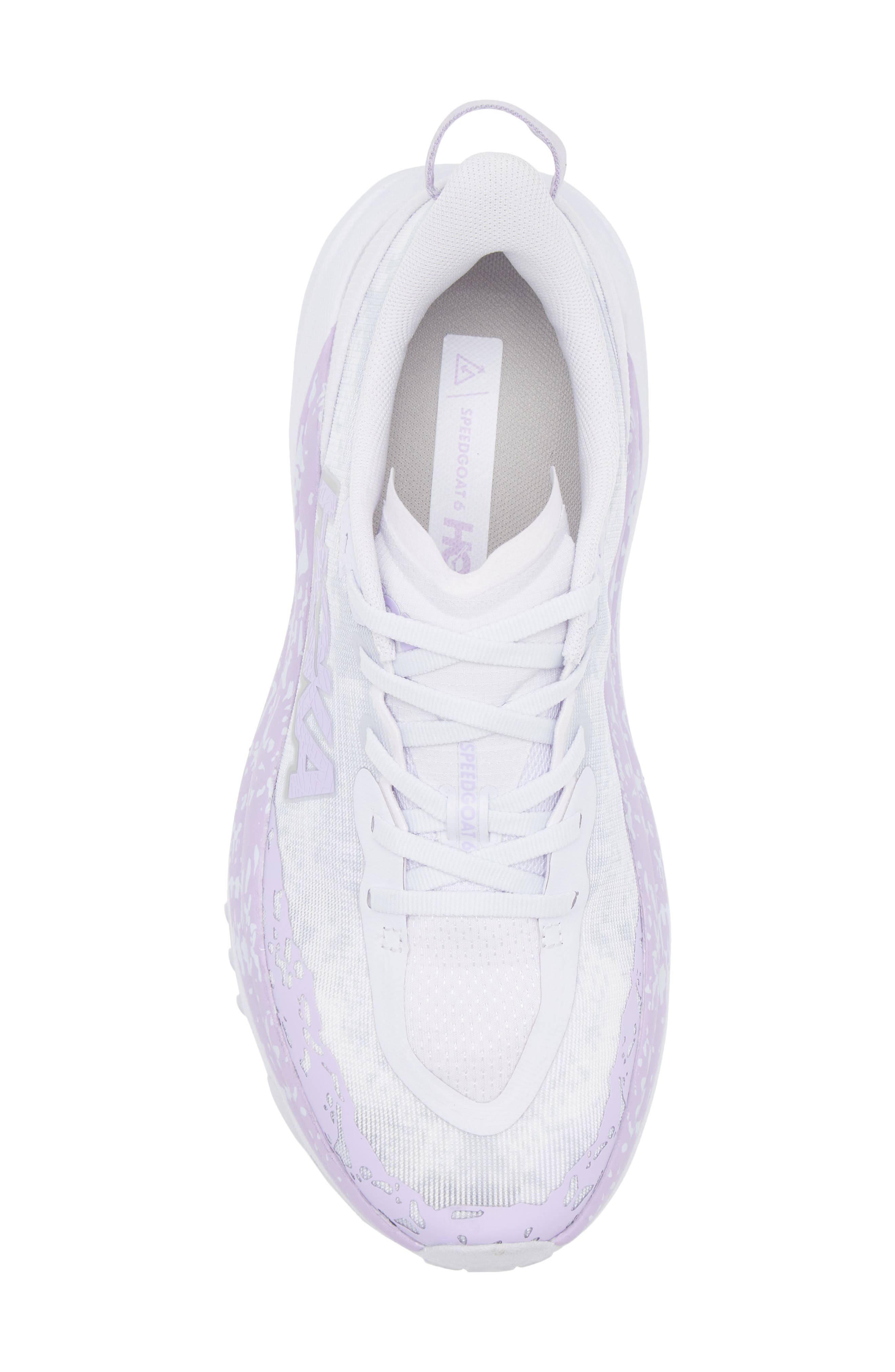 HOKA Speedgoat 6 Trail Running Shoe in Starlight Glow /Aster Flower at Nordstrom - 5