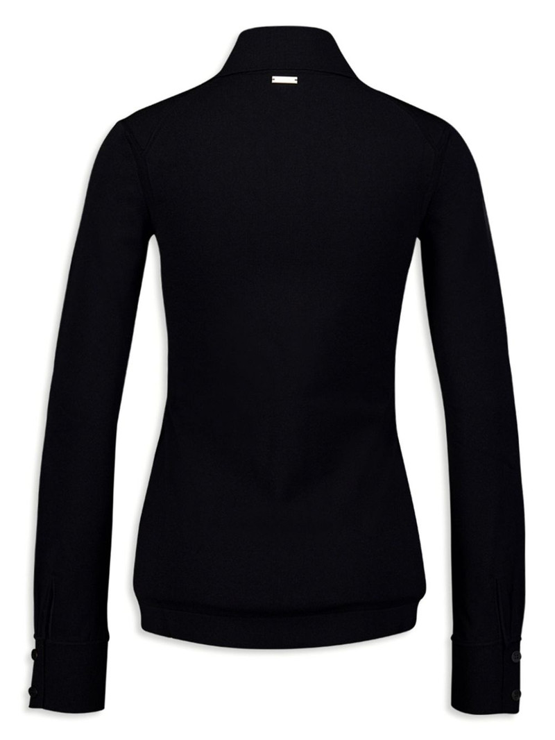 FERRAGAMO pointed-collar cardigan outlook