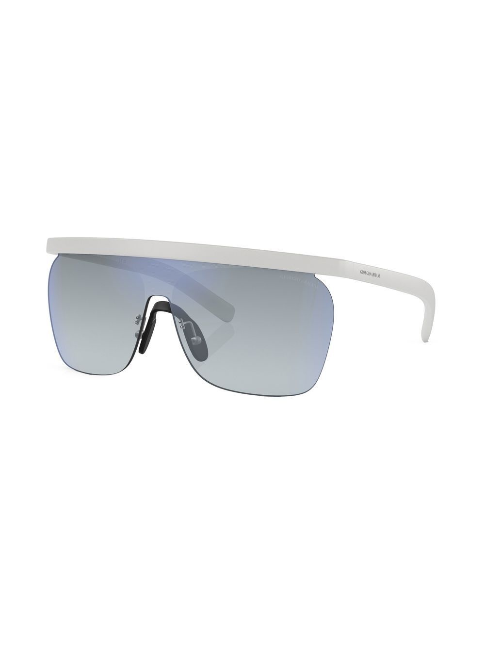 logo-print shield-frame sunglasses - 2