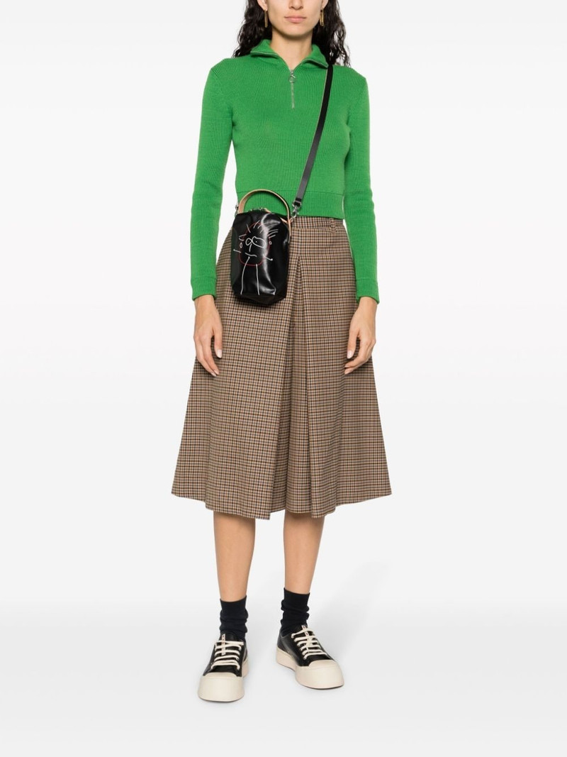 Plan C Pili And Bianca leather crossbody bag outlook