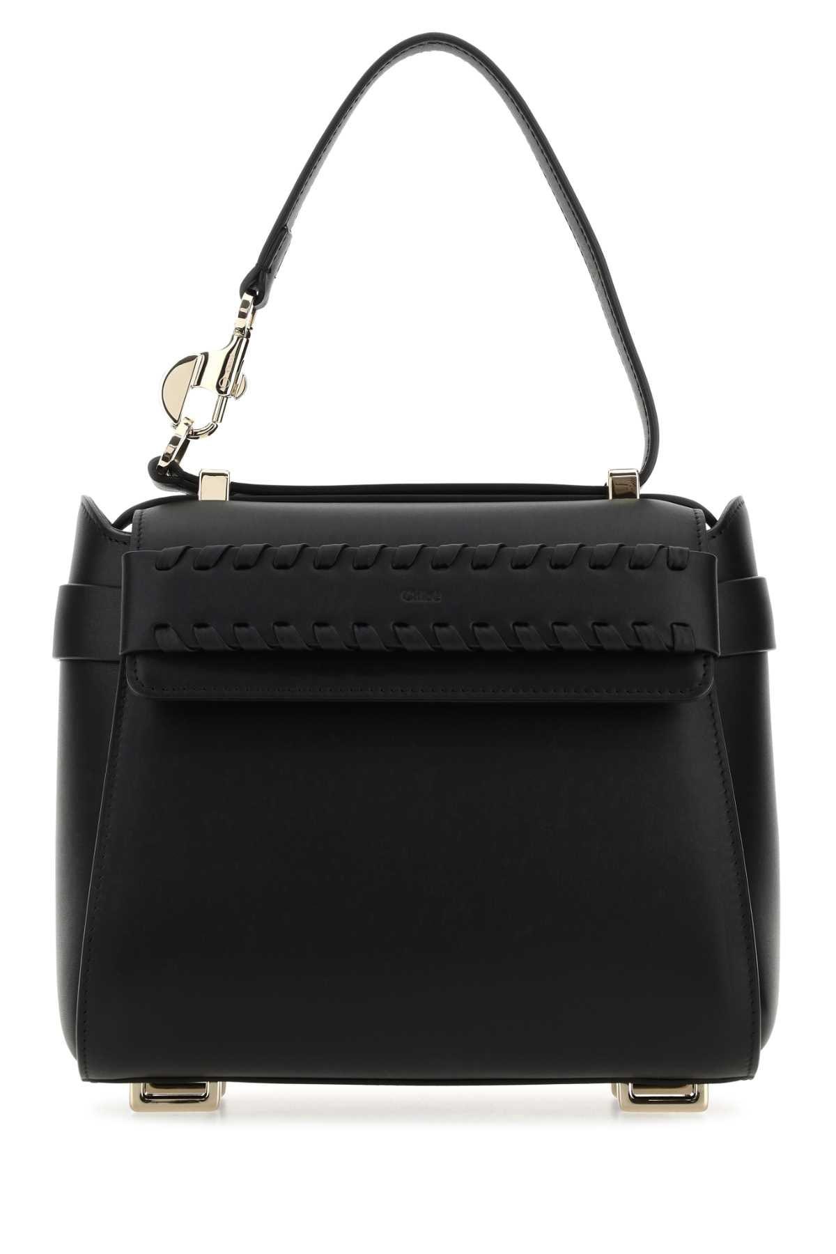 Chloe Women Black Leather Small Nacha Handbag - 1