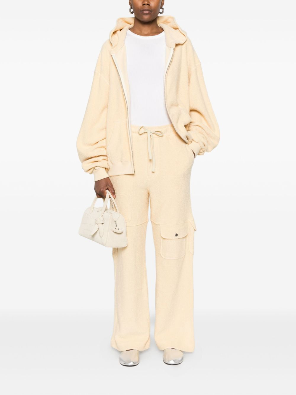 zip-up cotton hoodie - 2