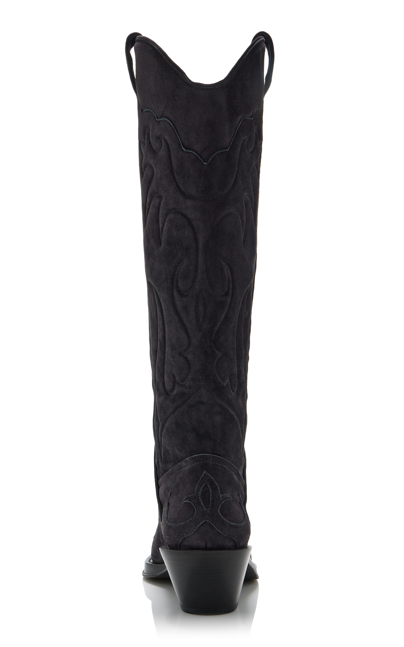 Capitana Suede Western Boots black - 5