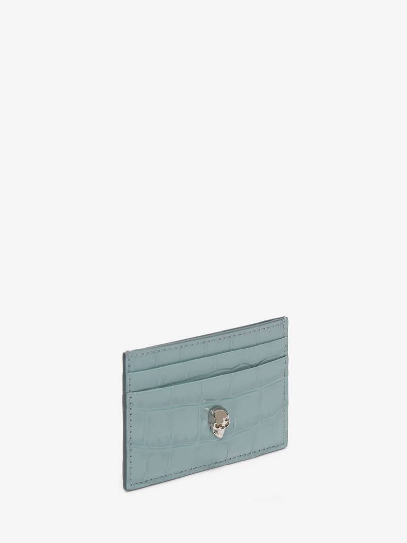 Skull Card Holder in Blue/grey - 2